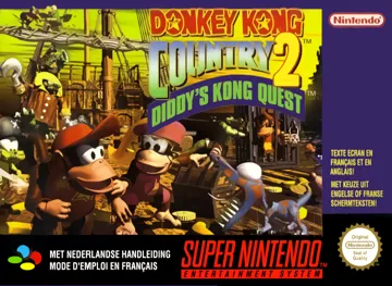 Donkey Kong Country 2 - Diddy's Kong Quest (Europe) (En,Fr) (Rev 1) box cover front